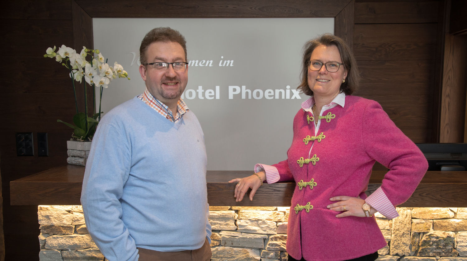 Gastgeber Laurence und Denis Hotel Phoenix Zermatt